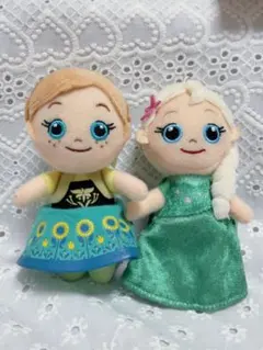 アナと雪の女王 ぬいぐるみ セット　キーホルダー付き