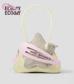 ECODAY MAELIN ハンドバッグ ホワイト ピンク - メルカリ