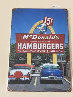 McDonald's マクドナルド ブリキ看板