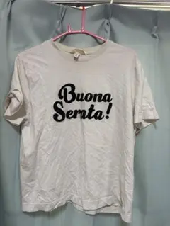 H&M Buona Senta! ビジューTシャツ