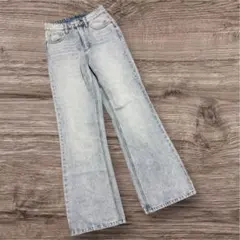 GRL ワイドセミフレアパンツ xs デニム