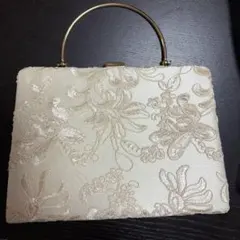 2way刺繍デザインハンドバッグ オケージョンバッグ クラッチバッグ
