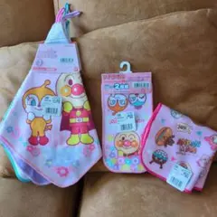 新品未使用)アンパンマン！バラエティ豊かなタオル3点セット！定価2200円