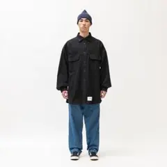 【美品】WTAPS 22ss WCPO 01/LS/COTTON.FLANNEL