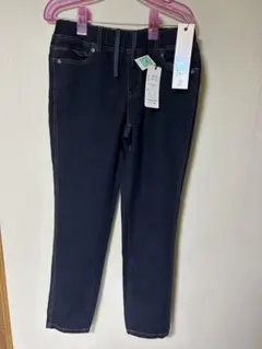 レディース デニムパンツ 3L ブラックブルーのサムネイル