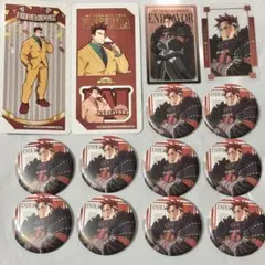 ヒロアカ JF2025 十傑 エンデヴァー 缶バッジ クリアカード ステッカー