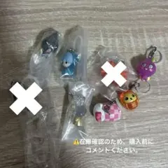 アニメキャラクター カプセルトイ ガチャガチャ めじるしアクセサリー 6個セット