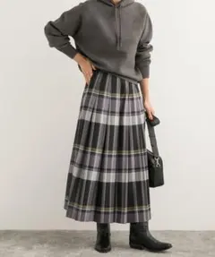 アーバンリサーチドアーズ　チェックプリーツスカート　タグ付き