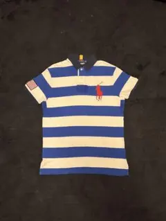Ralph Lauren ビッグポニー ポロシャツ 太ボーダー y2k swag