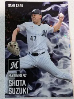 カルビー　プロ野球チップス　2025年　第2弾　S-42　鈴木昭汰