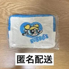 パワーパフガールズ　バブルス　チャーム付き刺繍ポーチ　ガチャガチャ　ガシャポン