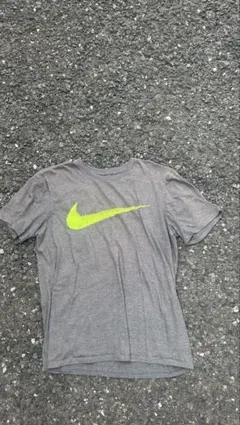 90s 00s nike tシャツ デカロゴ y2k 短丈 グリーン 希少 | Mercari