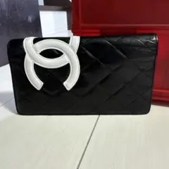 正規品　シャネル CHANEL 財布 長財布 カンボンライン 人気ホワイト