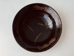 希少】黒織部 茶碗 陶器 黒釉 格子文様 抹茶碗 - メルカリ