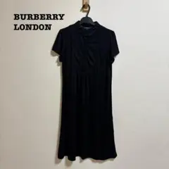 BURBERRY LONDON 半袖 ポロシャツ ワンピース ブラック 38のサムネイル