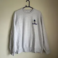 【韓国ブランド】BARON トレーナー　杢グレー　サイズF