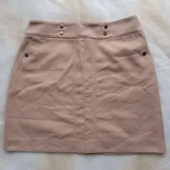 H&M　タイトミニスカート　ベージュ　 Sサイズ