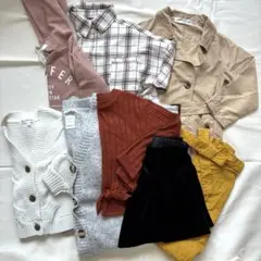 【匿名配送】子供服　120 まとめ売り　トップス　アウター ワンピース　秋服