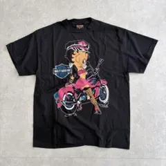 ハーレーダビットソン ベティブープ Tシャツ 両面プリント古着