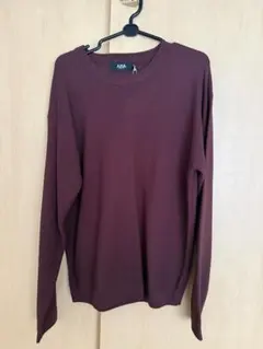 AZUL バーガンディ ニットセーター M