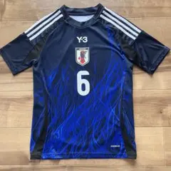 Y3 ワイスリー サッカー 日本代表 キッズ140 Y-3 上下セット サッカー日本代表史上初「Y-3」とのコラボレーションが実現 燃え盛る