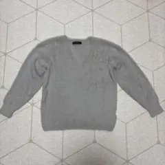 ナノユニバース　シャギーニット　グレー