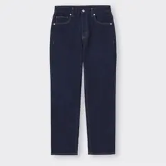 GU スリムテーパードアンクルジーンズ XS ネイビー　69 デニム