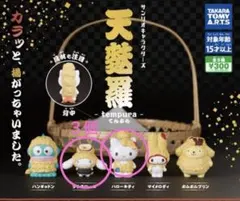 サンリオキャラクターズ 天麩羅 2種　４個　キティ　シナモン