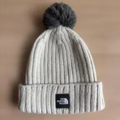 (美品)THE NORTH FACE ポンポン付きベビー帽子