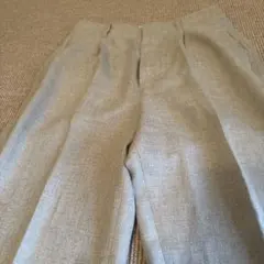 Spick & Span グレー ワイドパンツ センタープレス