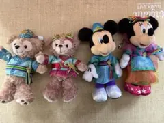 ディズニーリゾート　ミッキー　ミニー　ダッフィー　シェリーメイ　七夕ぬいば　4体