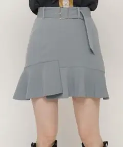 フリルミニスカート ベルト付き