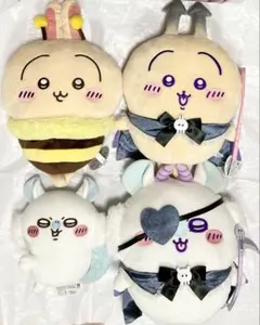 4個 バラ売り可　ちいかわ ぬいぐるみ　ハチさん うさぎ　イヤッモモンガ　あくま