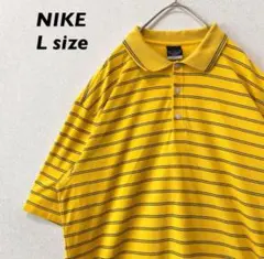 NIKE ナイキゴルフ　半袖ポロシャツ　ラガー　ゴルフウェア　ボーダー　男女兼用