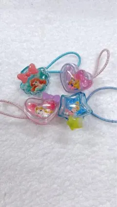 ディズニープリンセス ヘアゴム 4個セット