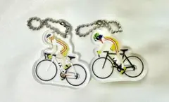 弱虫ペダル アクリルワイヤーキーリング 手嶋純太 青八木一 T2