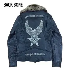 Backbone M-65 レザージャケット ライダース バックボーン BACKBONE - バックボーン ライダースジャケット シングルの通販 by K's