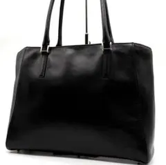 【極美品】ビジネスレザーファクトリー トートバッグ レザー 肩掛け A4可 黒