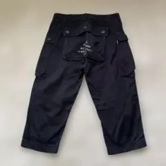 未使用 AVIREX ロゴ入り エアロパンツ モンキーパンツ カーゴパンツ 黒