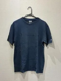 Champion ロゴ刺繍 Tシャツ ネイビー