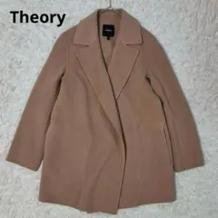 美品✨セオリー 2024年 カシミヤ混コート ミドル丈 リバーコート