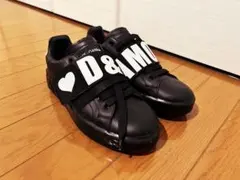 Dolce & Gabbana D&G ロゴストラップ スニーカー ブラックのサムネイル