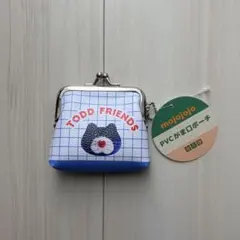 mojojojo PVCがま口ポーチ　青ねこ