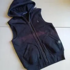ラルフローレン★Polo Ralph Lauren★フード付きベスト ★黒
