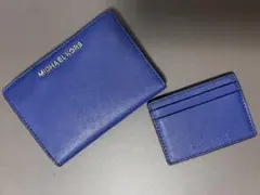 MICHAEL KORS 青 二つ折り財布