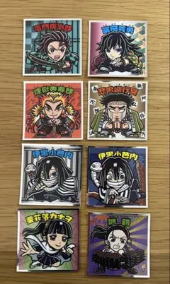 鬼滅の刃　鬼滅の刃マンチョコ　ビックリマンチョコシール　８枚セット