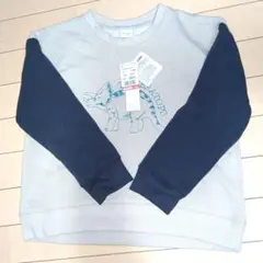 恐竜　刺繍 トレーナー　130