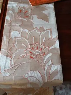 袋帯 花柄 六角形 パターン