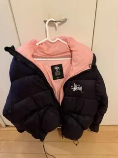 Stussy ダウンジャケット 800フィル ブラック/ピンク