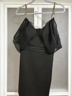ブラックタイトドレス M